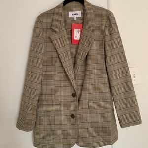 BB Dakota Plaid Blazer